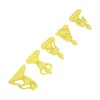 5 Pcs Yoga Statue Simple Style Yellow Attractive Decorative Durable