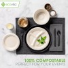 100% Compostable Paper Bowls [16 oz.] – 150 Disposable Bowls