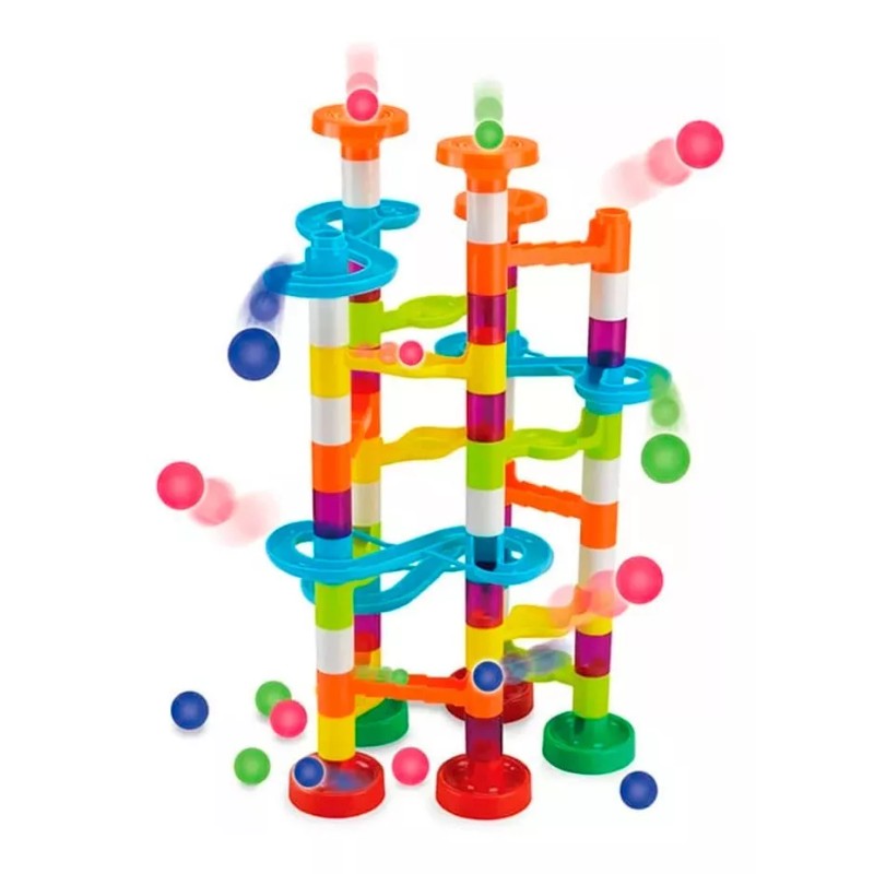 MAZE RACE Marble Run 58 Pzs Carrera Canicas Bloques Juego