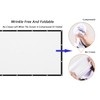 Mdbebbron 150 inch Projection Screen 16:9 Foldable Anti-Crease Portable Projector