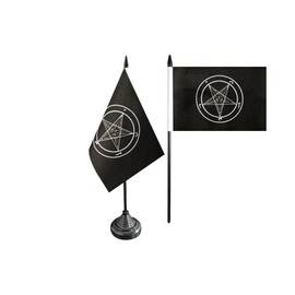 Table/Desk Flag Baphomet Church Of Satan FRITZE® Flag + Free Sticker