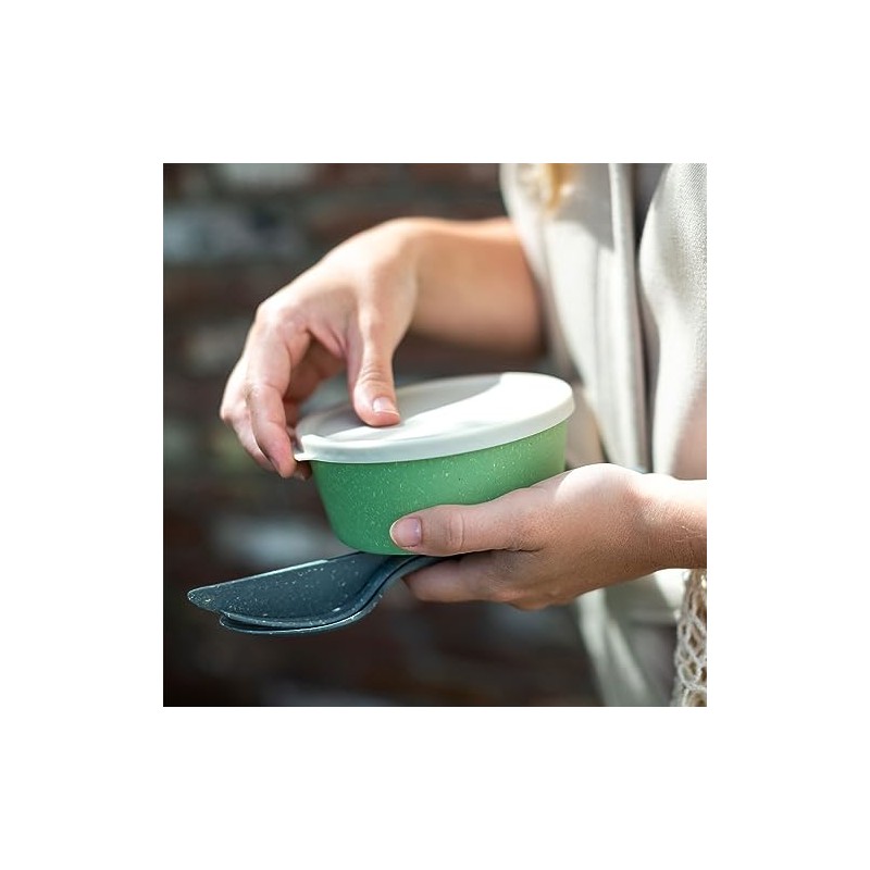 Connect Bowl 0.4 Bowl 400 ml with Lid Natural Leaf