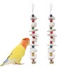 Dnoifne 2 Pack Bird Toys with Cuttlebone – Parakeet Cage