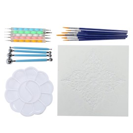 20Pcs Mandala Dotting Stippling Tools for Rock Painting Kit Pen Paint Stencil DIY Accessory