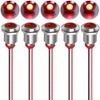 Kiligen 5pcs 12mm 110V-220VAC LED Waterproof Indicator Light Pilot Light