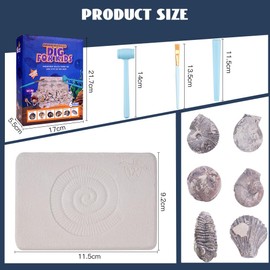 HOTUT Gemstone Dig Kit, 9 PCS Gemstones Excavation Kits For Kids, Gem Stones Digging Kit Set, Geology Educational Gifts, Educational Science Kits for Boys and Girls