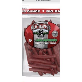 Sticks old trapper 15 Ounce Jalapeno beef sticks 3 Big Bags