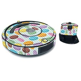 MightySkins Carbon Fiber Skin for iRobot Roomba 675 Max Coverage - Macarons | Protective, Durable Textured Carbon Fiber Finish | Easy to Apply, Remove, and Change Styles | Made in The USA