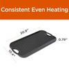 Commercial CHEF Cast Iron Griddle, Reversible Grill Griddle with Dual