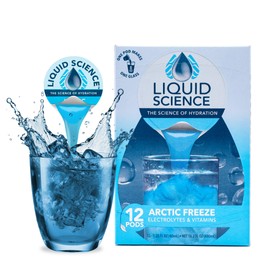 Java House Liquid Science Hydration Concentrate Single Serve Liquid Pods, Peel and Pour, Arctic Freeze (Pack of 12)