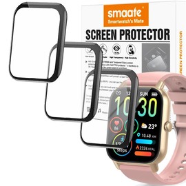 smaate 3D Screen Protector Compatible with Ddidbi P66D 1.85” and TaiSound L51 1.95” Smart Watch (Answer/Make Calls)