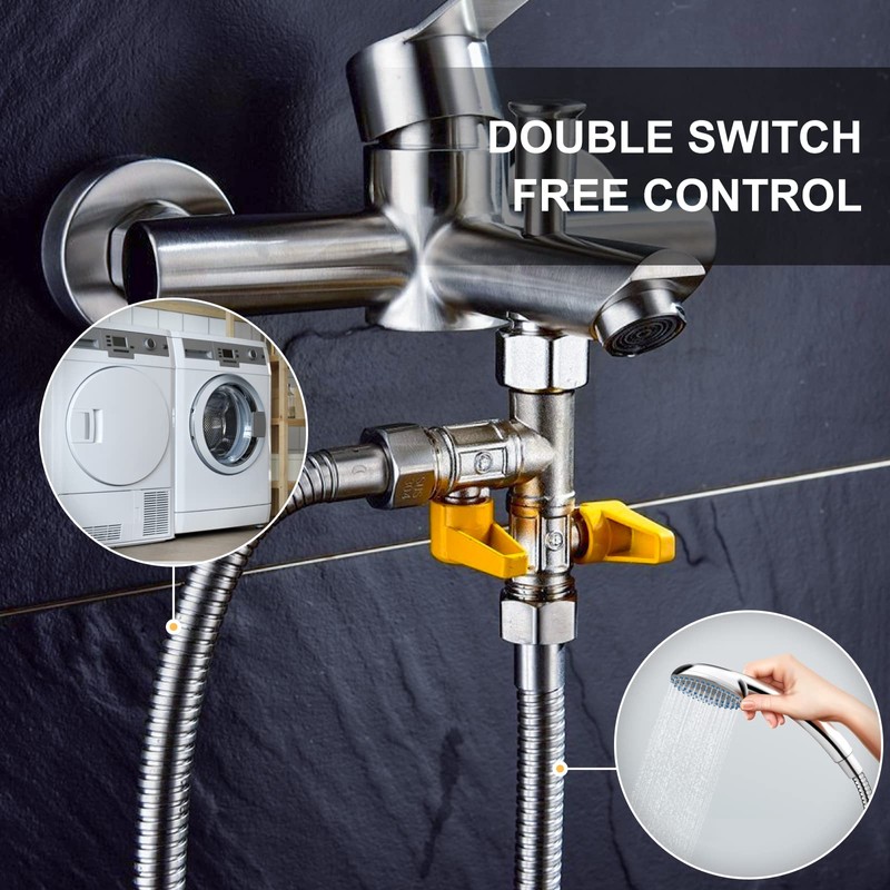 CPROSP T Distributor 1/2 Inch Brass with 2 Rotary Switches,