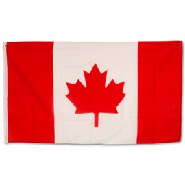 SCAMODA Country Flag, Made of Weatherproof Material, with Metal Eyelets, Outdoor Flag (Canada), 150 x 90 cm