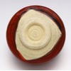 Mino Ware Matcha Bowl, Demon Crimson