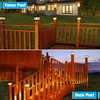 VOLISUN Solar Post Cap Lights Outdoor 8Pack, with Edison LED