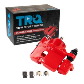 TRQ Performance Front Right Performance Brake Caliper Red Passenger Side Compatible with 1990-2000 Honda Civic 1993-1997 Civic del Sol 1990-1991 CRX