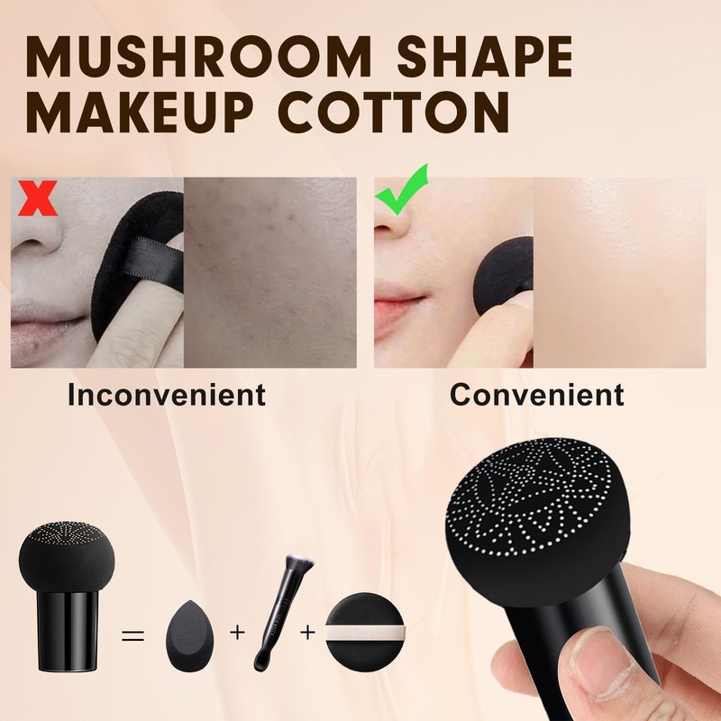 PMRXSETD Mushroom Head Air Cushion CC Cream Foundation Moisture Cushion