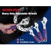 WORKPRO 3PCS Metric/SAE Wrench Sets 6" 8" 10" Adjustable Wide