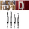 AIMALL 4pcs Self-Centering Drill Bits Set with Hex Shank, Pilot
