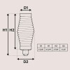 qin629 Pro Trucker Chrome Plated Heavy Duty Barrel Spring -