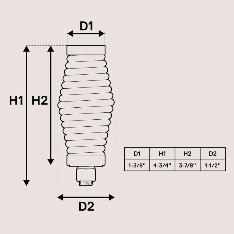 qin629 Pro Trucker Chrome Plated Heavy Duty Barrel Spring -