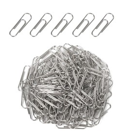Mirhua 100 Pcs Paper Clips Office School Daily File Document Organizer 33mm Clips (Silver)