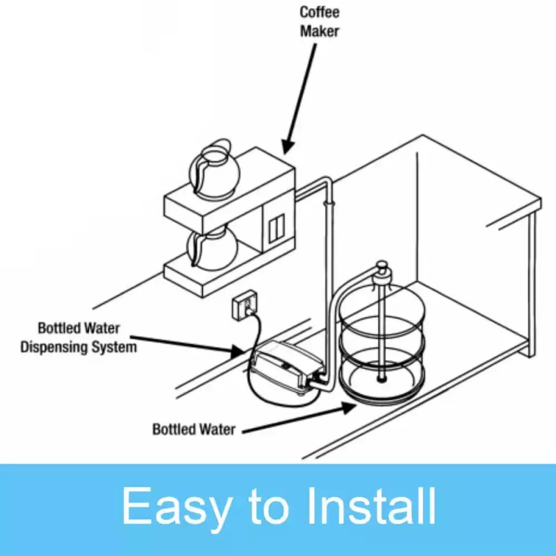 Various Bottled Water System 20 Ft. Single Inlet Water Dispensing