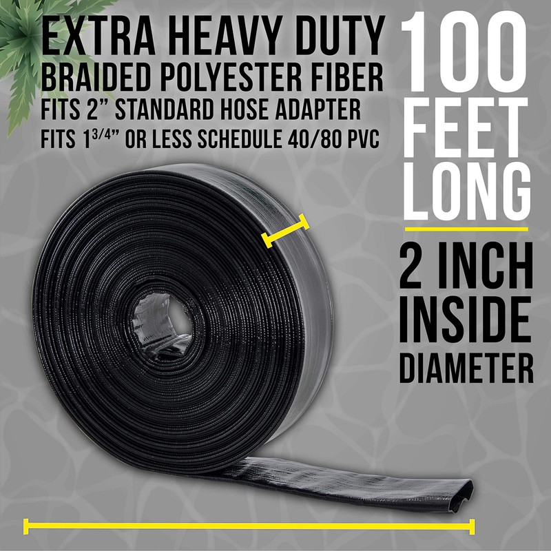 U.S. Pool Supply Pool Backwash Hose 2 Inch Diameter x