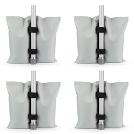 RIOGOO Pack of 4 Gazebo Sandbags Industrial Quality High Performance Double Stitched Sand Bag, Leg Weights for Pop-Up Canopy Tent, Weighted Feet Bag