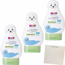 usy Bundle for Hipp Baby Gentle Shampoo & Shower Pack of 3 (3 x 200 ml Bottle) + usy Block