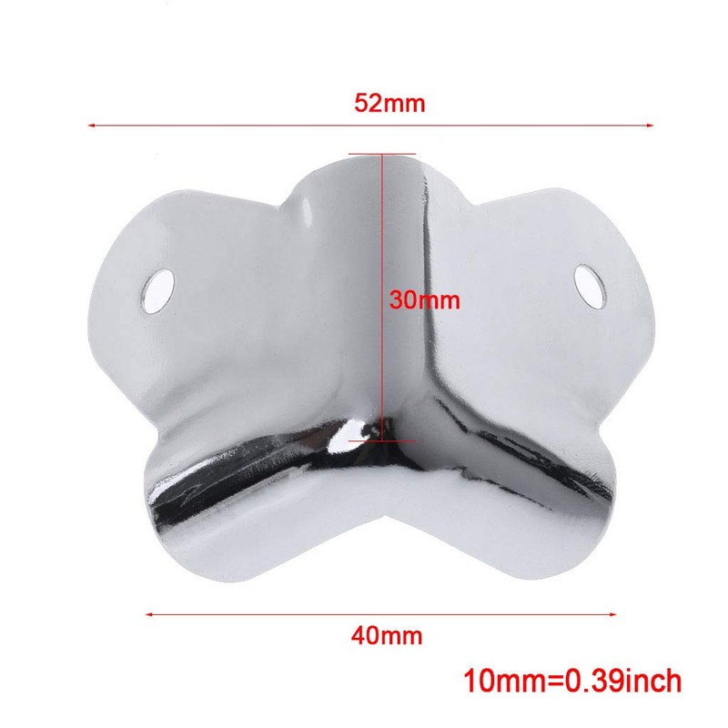 8 x Metal Speaker Corner Brackets for Musical Instruments Guitar