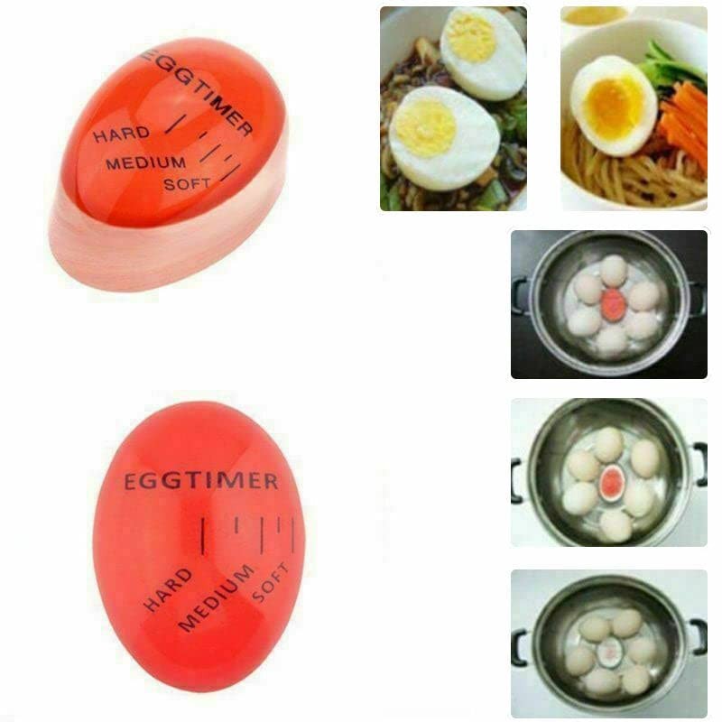 AIMALL Colour Changing Egg Timer, Heat-Sensitive Boiled Egg Timer for