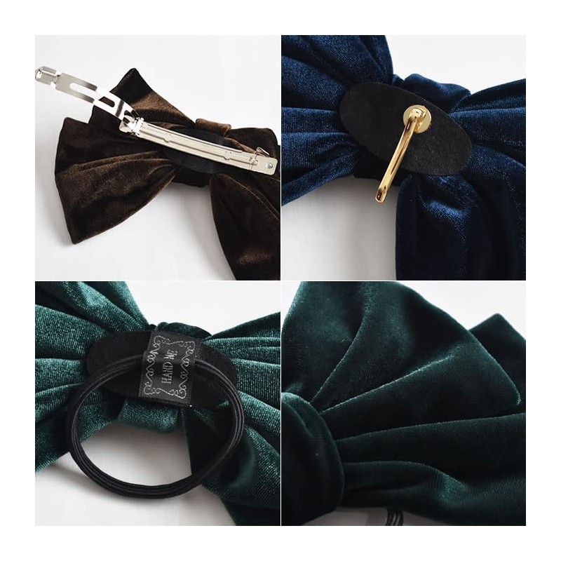 Ribbon Elastic Large Women's Velour Wedding Graduation Cute Stylish Hair