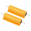 PATIKIL 100W 2.2 Ohm Aluminum Shell Resistor, 2 Pack Aluminum
