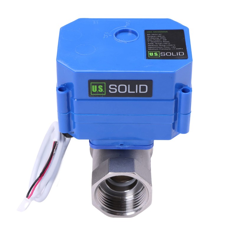 U.S. Solid 1" Motorized Ball Valve 85-265V AC Stainless Steel