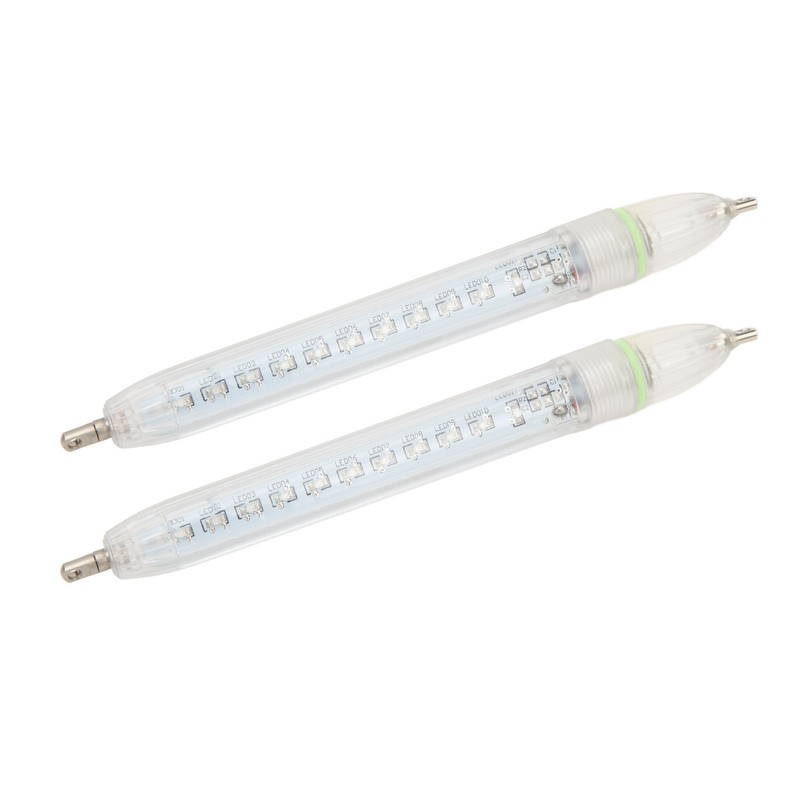 2 Pcs LED Underwater Fishing Light Night Fishing Lure Bait
