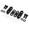 Unbranded Aluminum Black Handlebar Clamps Risers Adapter For Honda Goldwing