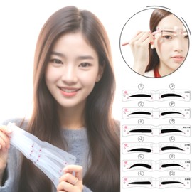 Liz& Eyebrow Drawing Guide 12 types of semi-permanent eyebrow tools, 1 piece, semi-permanent eyebrow guide 12P / 리즈앤 눈썹그리기 가이드 반영구 눈썹툴 12종, 1개, 반영구 눈썹가이드 12P