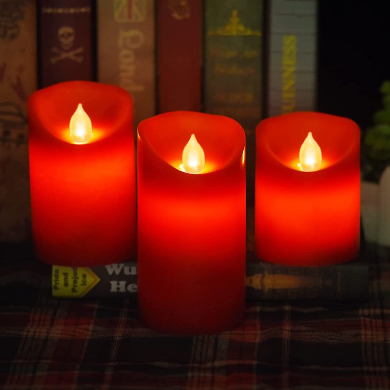 Flameless Battery Operated LED Candles, Remote Control Electric Realistic Candles