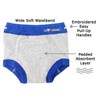 Ez Undeez Toddler Boys Underwear, Padded Potty Training Briefs, Easy