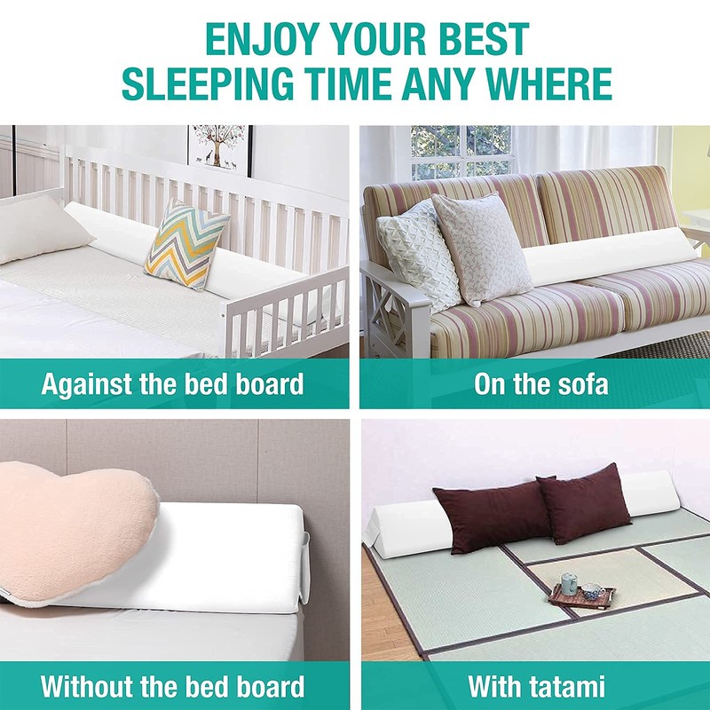 Vekkia Twin Size Bed Wedge Pillow Gap Filler/Headboard Pillow/Mattress Wedge
