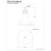Kingston Brass P50SN Victorian 5-1/8-Inch Round Raindrop Ceramic Shower Head