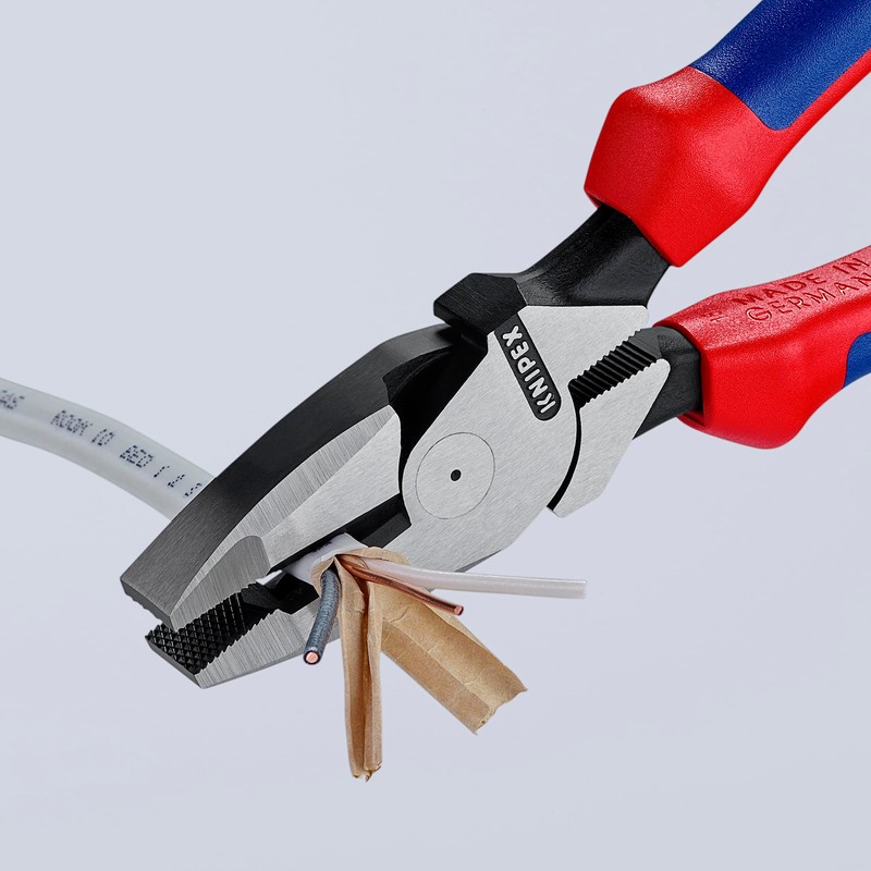 Knipex 09 02 240 9.5-Inch Ultra-High Leverage Lineman's Pliers, Red