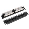 UTP 12Port Cable Rack CAT6 RJ45 Ethernet Network Data Patch