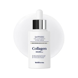 WELLDERMA Sapphire Collagen Impact Hydro Serum, 50mL / 1.69 fl.oz – Hydrating & Revitalizing Face Serum with Collagen Water, Niacinamide & Adenosine