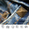 Zasvec Square Rivets Pack of 600 Pyramid Spike Rivets Metal