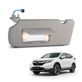 ItranMc Sun Visor Driver Side for Honda CRV 2017–2022, Left Side Sunvisor with Lighted Mirror, Gray, Replacement#83280-TLA-A12ZB
