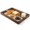 Wood Serving Tray with Handles, Wooden Tray for Ottoman, 17