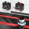 APIELE (Pack of 2) 22mm 2 Position Selector Switch Maintained