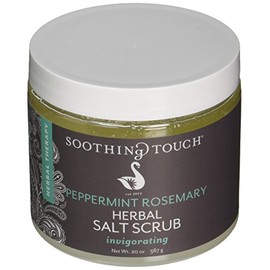 Soothing Touch Herbal Salt Scrub, Peppermint Rosemary - 20 Oz